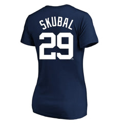 Tarik Skubal Detroit Tigers Profile Women's Plus Size Name & Number V-Neck T-Shirt - Navy - MLB Discount