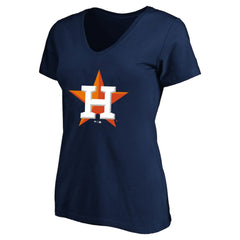 Jose Altuve Houston Astros Profile Women's Plus Size Name & Number V-Neck T-Shirt - Navy - MLB Lifestyle