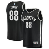 Nolan Traoré Brooklyn Nets Youth Fast Break Replica Jersey Black Icon Edition | Fanatics US