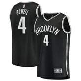 Drake Powell Brooklyn Nets Fast Break Replica Jersey Black Icon Edition | Fanatics for sale