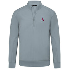 Los Angeles Angels Levelwear Upright Insignia Tri-Blend Quarter-Zip Pullover - Gray - MLB Sale