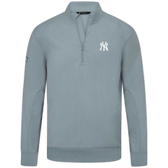 New York Yankees Levelwear Upright Insignia Tri-Blend Quarter-Zip Pullover - Gray - MLB Online