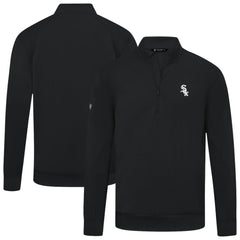 Chicago White Sox Levelwear Upright Insignia Tri-Blend Quarter-Zip Pullover - Black - MLB on Sale