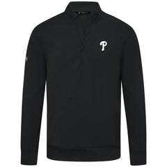 Philadelphia Phillies Levelwear Upright Insignia Tri-Blend Quarter-Zip Pullover - Black - MLB Sale
