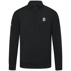 Detroit Tigers Levelwear Upright Insignia Tri-Blend Quarter-Zip Pullover - Black - MLB Online