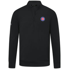Chicago Cubs Levelwear Upright Insignia Tri-Blend Quarter-Zip Pullover - Black - MLB Online