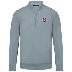 Chicago Cubs Levelwear Upright Insignia Tri-Blend Quarter-Zip Pullover - Gray - MLB Lifestyle