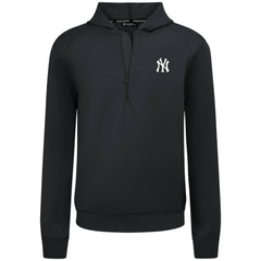 New York Yankees Levelwear Technic Insignia Quarter-Zip Hoodie - Black - MLB Lifestyle