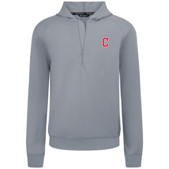 Cleveland Guardians Levelwear Technic Insignia Quarter-Zip Hoodie - Gray - MLB Lifestyle