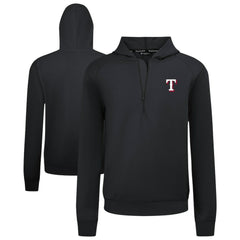Texas Rangers Levelwear Technic Insignia Quarter-Zip Hoodie - Black - MLB Online