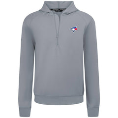 Toronto Blue Jays Levelwear Technic Insignia Quarter-Zip Hoodie - Gray - MLB Discount