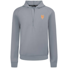 New York Mets Levelwear Technic Insignia Quarter-Zip Hoodie - Gray - MLB Lifestyle