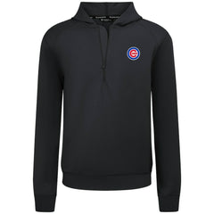 Chicago Cubs Levelwear Technic Insignia Quarter-Zip Hoodie - Black - MLB Lifestyle