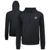 Washington Nationals Levelwear Technic Insignia Quarter-Zip Hoodie - Black - MLB Online