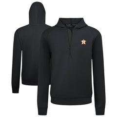 Houston Astros Levelwear Technic Insignia Quarter-Zip Hoodie - Black - MLB Lifestyle