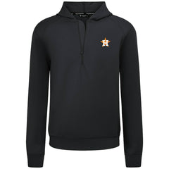 Houston Astros Levelwear Technic Insignia Quarter-Zip Hoodie - Black - MLB Lifestyle