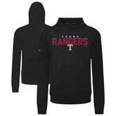 Texas Rangers Levelwear Mandate Carve Tri-Blend Hoodie - Black - MLB Lifestyle