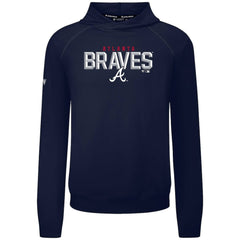 Atlanta Braves Levelwear Mandate Carve Tri-Blend Hoodie - Navy - MLB Discount