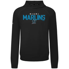 Miami Marlins Levelwear Mandate Carve Tri-Blend Hoodie - Black - MLB Online
