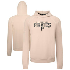 Pittsburgh Pirates Levelwear Mandate Carve Tri-Blend Hoodie - Khaki - MLB Discount