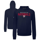 Washington Nationals Levelwear Mandate Carve Tri-Blend Hoodie - Navy - MLB Lifestyle