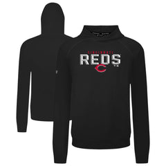 Cincinnati Reds Levelwear Mandate Carve Tri-Blend Hoodie - Black - MLB on Sale