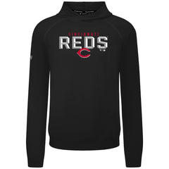 Cincinnati Reds Levelwear Mandate Carve Tri-Blend Hoodie - Black - MLB on Sale
