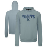 New York Yankees Levelwear Mandate Carve Tri-Blend Hoodie - Gray - MLB Online