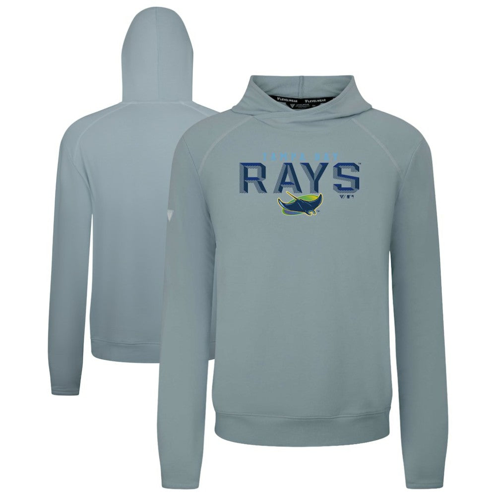 Tampa Bay Rays Levelwear Mandate Carve Tri-Blend Hoodie - Gray - MLB Lifestyle