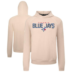 Toronto Blue Jays Levelwear Mandate Carve Tri-Blend Hoodie - Khaki - MLB Lifestyle
