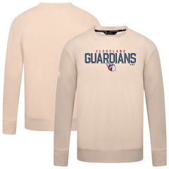 Cleveland Guardians Levelwear Mandate Carve Tri-Blend Sweatshirt - Khaki - MLB Discount
