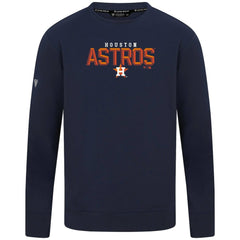 Houston Astros Levelwear Mandate Carve Tri-Blend Sweatshirt - Navy - MLB on Sale