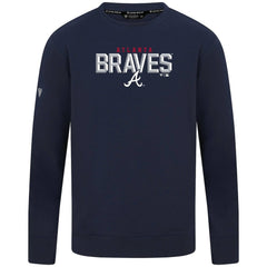 Atlanta Braves Levelwear Mandate Carve Tri-Blend Sweatshirt - Navy - MLB Sale