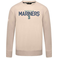 Seattle Mariners Levelwear Mandate Carve Tri-Blend Sweatshirt - Khaki - MLB Sale