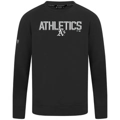Athletics Levelwear Mandate Carve Tri-Blend Sweatshirt - Black - MLB on Sale