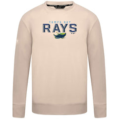Tampa Bay Rays Levelwear Mandate Carve Tri-Blend Sweatshirt - Khaki - MLB Discount