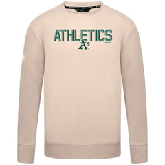 Athletics Levelwear Mandate Carve Tri-Blend Sweatshirt - Khaki - MLB Discount