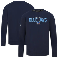Toronto Blue Jays Levelwear Mandate Carve Tri-Blend Sweatshirt - Navy - MLB Online