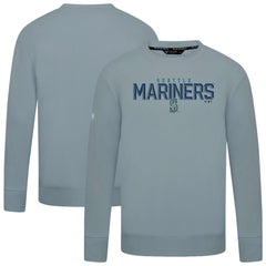 Seattle Mariners Levelwear Mandate Carve Tri-Blend Sweatshirt - Gray - MLB Discount