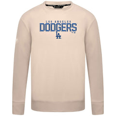 Los Angeles Dodgers Levelwear Mandate Carve Tri-Blend Sweatshirt - Khaki - MLB on Sale