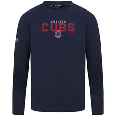 Chicago Cubs Levelwear Mandate Carve Tri-Blend Sweatshirt - Navy - MLB Discount