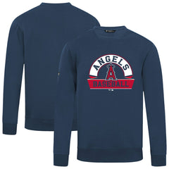 Los Angeles Angels Levelwear Zane Banner Arch Sweatshirt - Navy - MLB Lifestyle