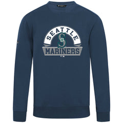 Seattle Mariners Levelwear Zane Banner Arch Sweatshirt - Navy - MLB Lifestyle