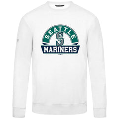 Seattle Mariners Levelwear Zane Banner Arch Sweatshirt - White - MLB Sale