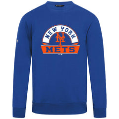New York Mets Levelwear Zane Banner Arch Sweatshirt - Royal - MLB Online
