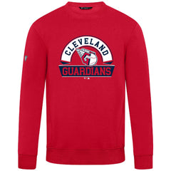 Cleveland Guardians Levelwear Zane Banner Arch Sweatshirt - Red - MLB Discount