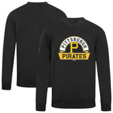 Pittsburgh Pirates Levelwear Zane Banner Arch Sweatshirt - Black - MLB Sale