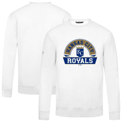 Kansas City Royals Levelwear Zane Banner Arch Sweatshirt - White - MLB on Sale