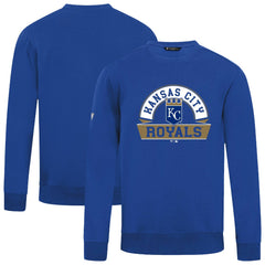 Kansas City Royals Levelwear Zane Banner Arch Sweatshirt - Royal - MLB on Sale