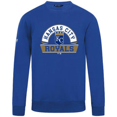 Kansas City Royals Levelwear Zane Banner Arch Sweatshirt - Royal - MLB on Sale